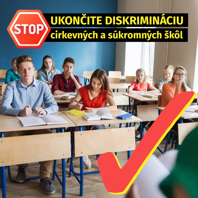 Cirkevné a súkromné školy už nebudú diskriminované