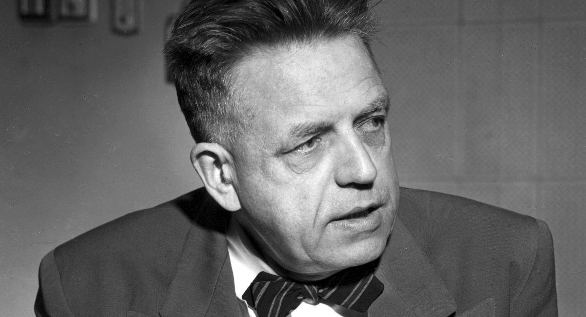 Portrait of Dr Alfred Kinsey (1894 - 1956), Director of the Institute for Sex Research, Indiana, 1965. (Photo by PhotoQuest/Getty Images)