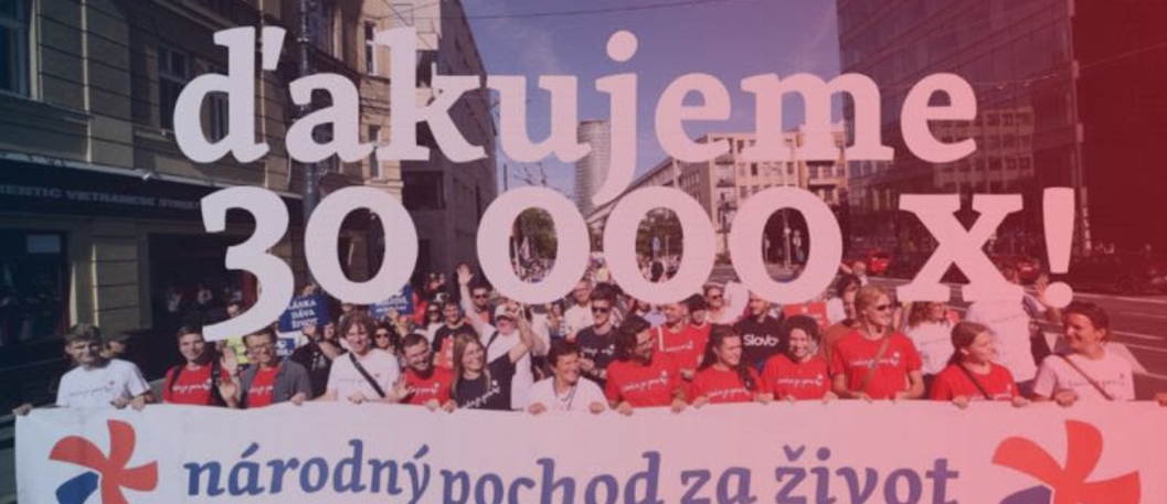 Národný pochod za život spojil v Bratislave 30-tisíc ľudí